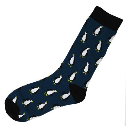 Bild von Socken Pinguin dunkelblau